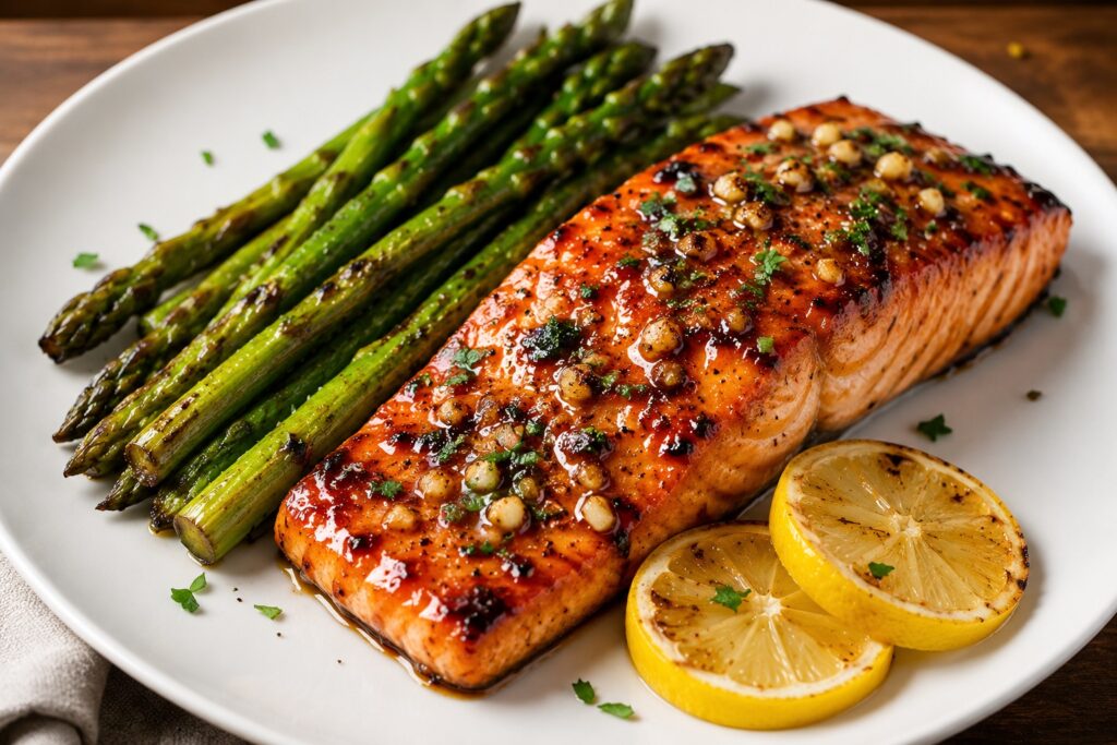 healthy honey garlic salmon