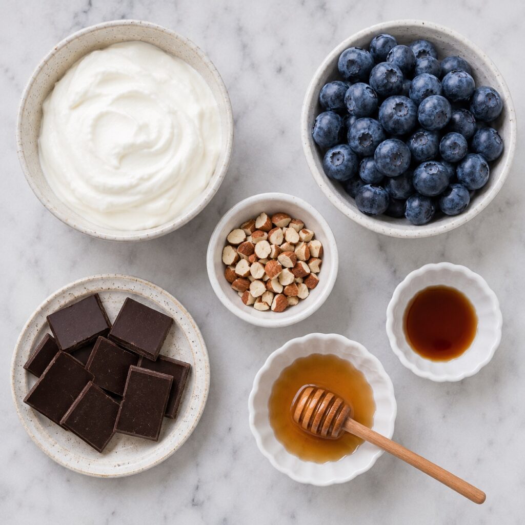 Healthy Blueberry Yogurt Bark healthy yogurt bark ingredients