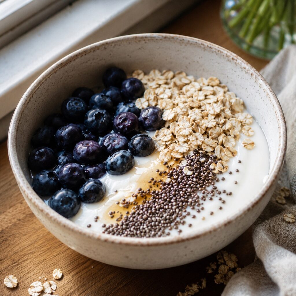 protein yogurt oat breakfast