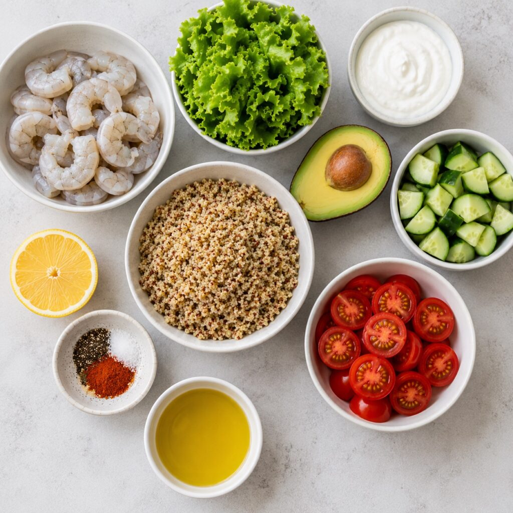 shrimp quinoa bowl ingredients