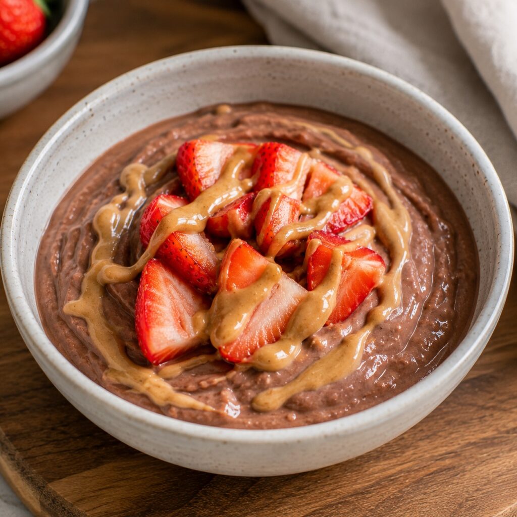 Simple High Protein Meals Under 1500 Calories chocolate protein yogurt bowl