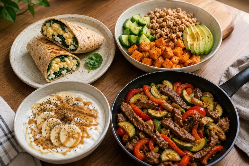 easy high protein 1500 calorie menu