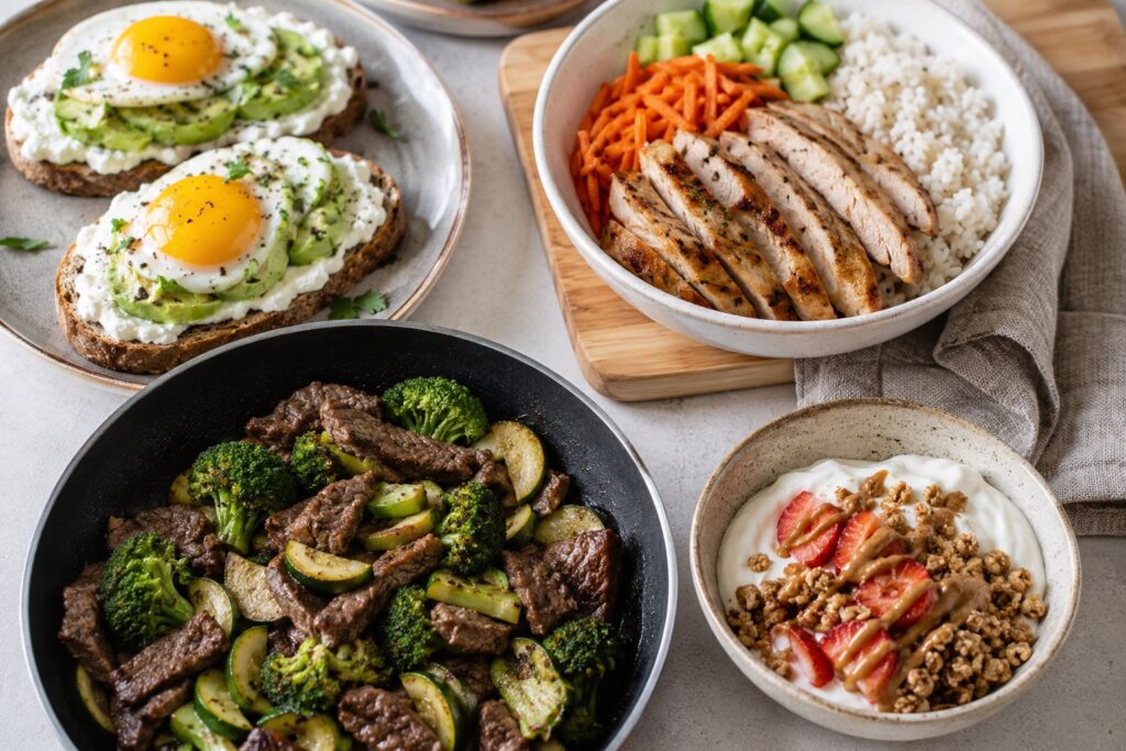 high protein 2000 calorie meal plan