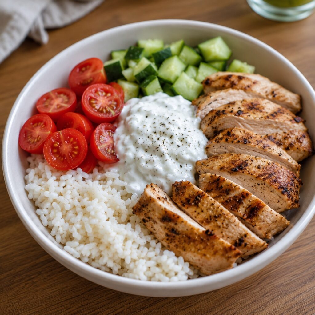 High Protein 1500 Calorie Meal Plan high protein chicken rice bowl