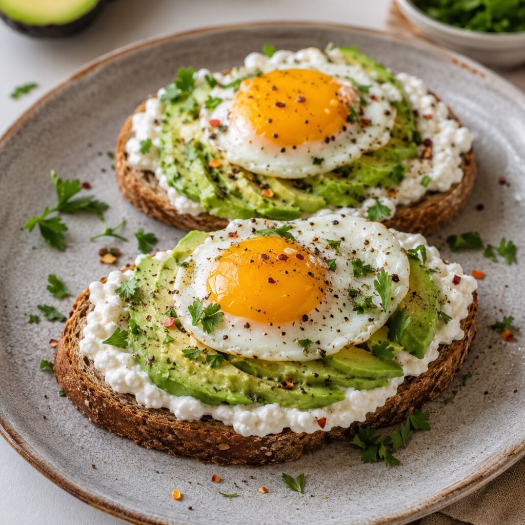 High Protein 2000 Calorie Meal Plan for Healthy Eating high protein egg cottage cheese toast