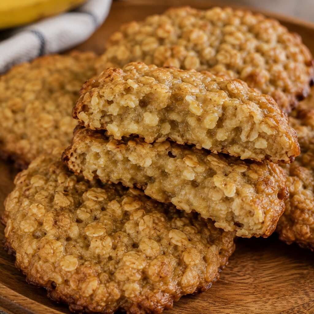 2 Ingredient Banana Oat Cookies making banana oat cookies