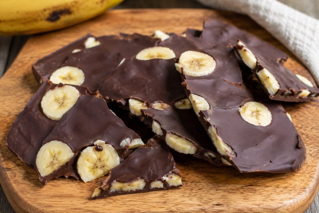 2 Ingredient Chocolate Banana Bark 2 ingredient chocolate banana bark