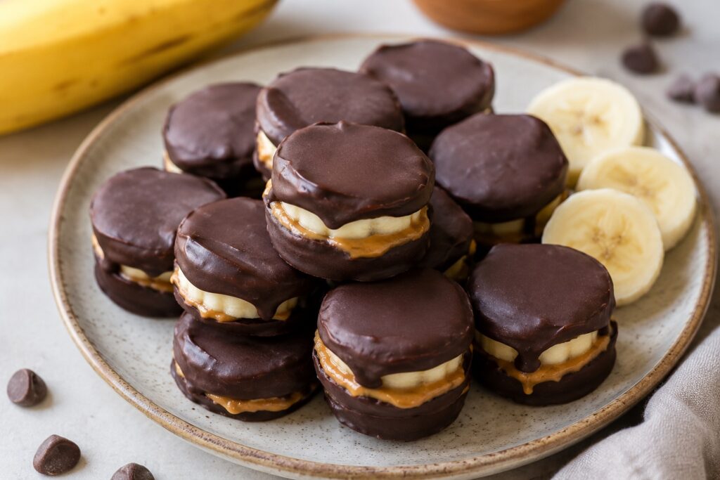 Easy 3 Ingredient Peanut Butter Banana Bites 3 ingredient peanut butter banana bites