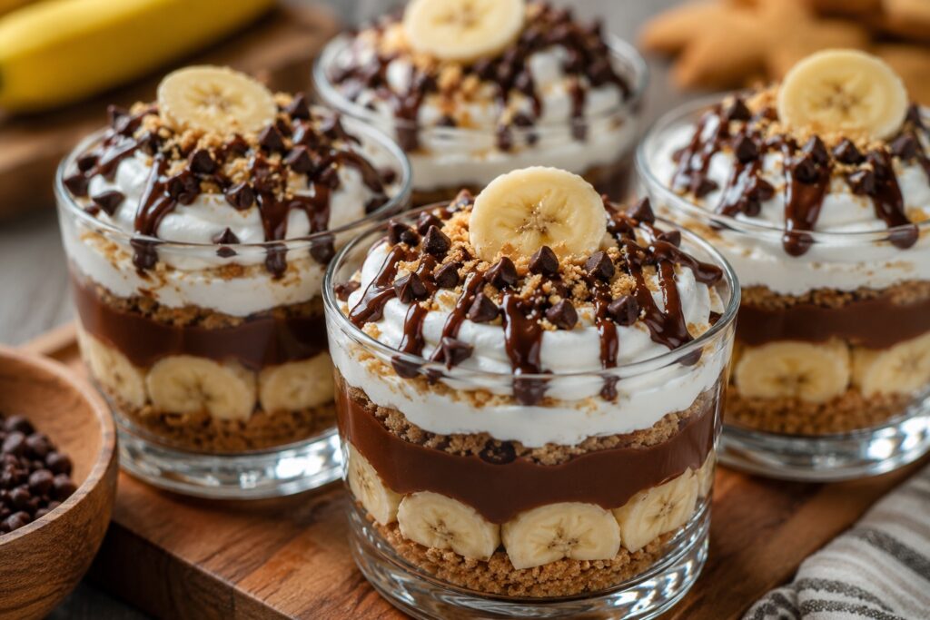 Easy Chocolate Banana Dessert Cups budget chocolate banana dessert cups