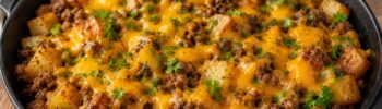 cheesy beef potato skillet under 5 dollars