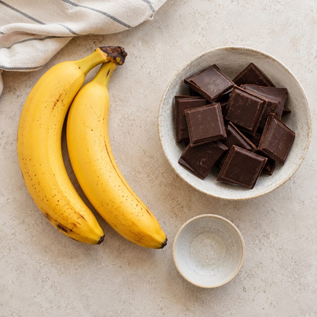2 Ingredient Chocolate Banana Bark chocolate banana bark ingredients