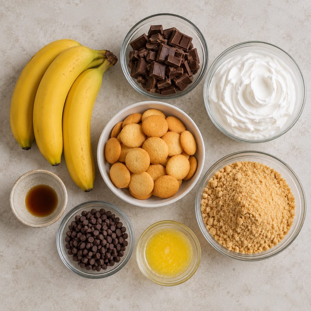 Easy Chocolate Banana Dessert Cups chocolate banana dessert cups ingredients