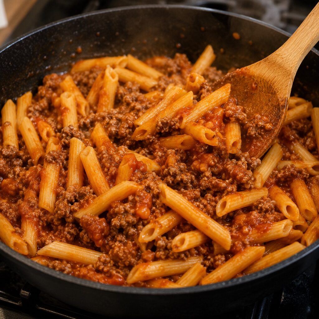 This cheesy beef pasta skillet easy budget dinner under $10 cooking cheesy beef pasta skillet