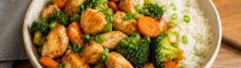 garlic chicken rice bowl under 5 dollars