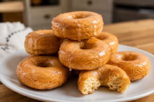 healthy baked donuts breakfast