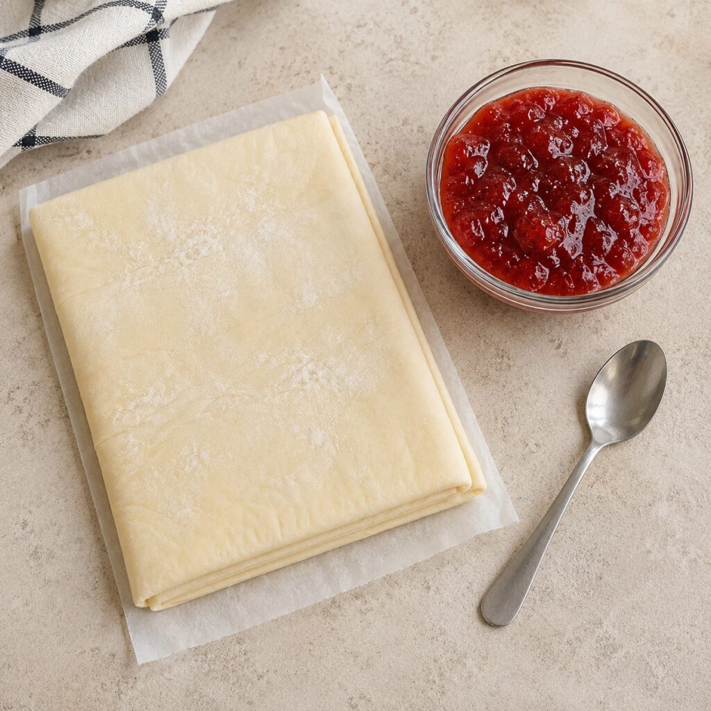 2 Ingredient Puff Pastry Strawberry Hearts puff pastry strawberry hearts ingredients