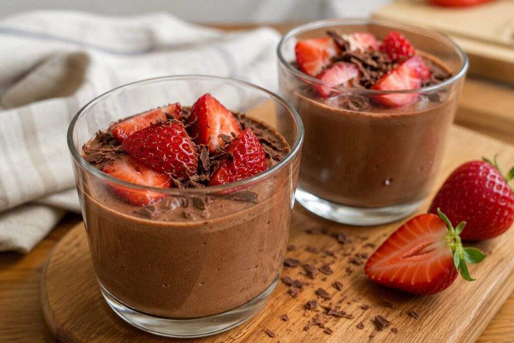 Healthy Chocolate Cottage Cheese Mousse healthy chocolate cottage cheese mousse dessert