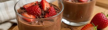 healthy chocolate cottage cheese mousse dessert